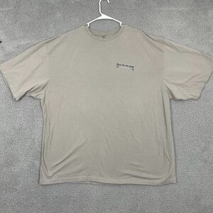 Newport Blue Shirt Men 3XLT Tan‎ American Iron Muscle Car Short Sleeve Tee